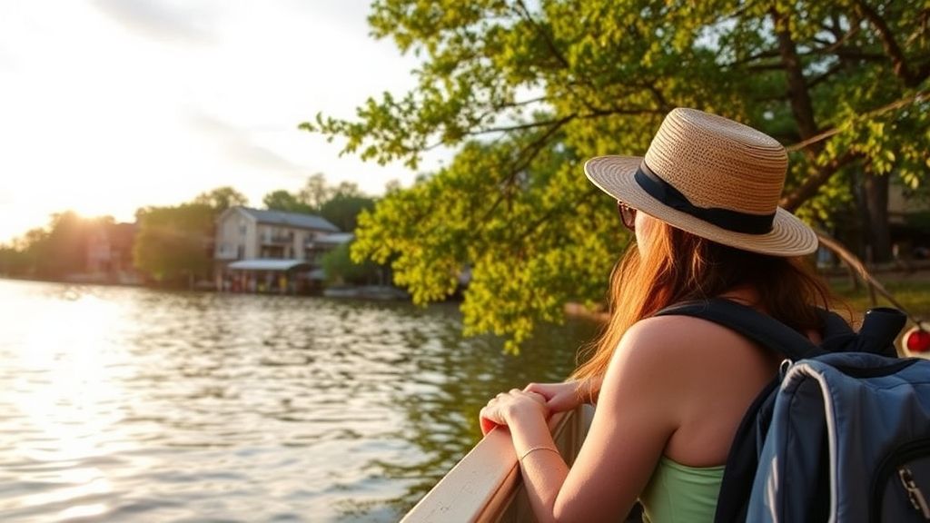 Tourists exploring nearby towns and attractions around Lake Texoma Should Be Capitalized.