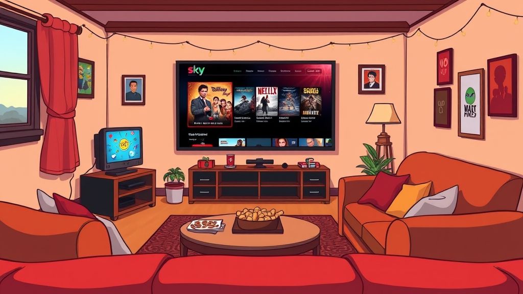 User comparing legal and illegal movie streaming options while using SkyMoviesHD PC on laptop.