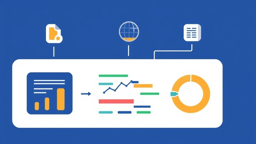 An illustration showing data cleansing and organization symbolizing how Yidqultinfullmins enhances data quality and accuracy.